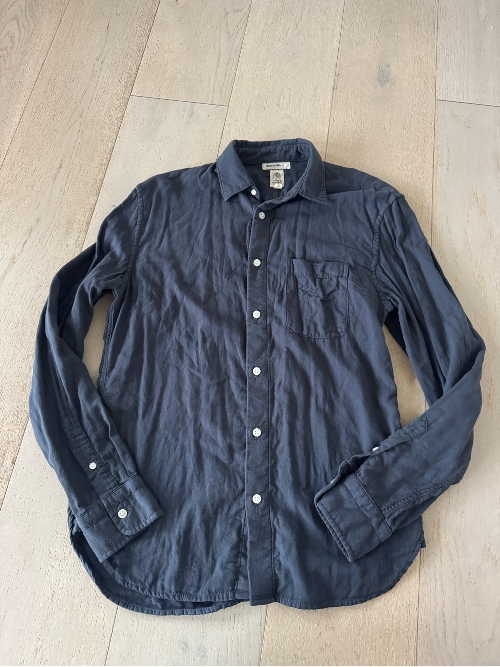 Hiroshi Kato The Ripper Double Gauze Organic Cotton Shirt Ash Black - Picture 3 of 8